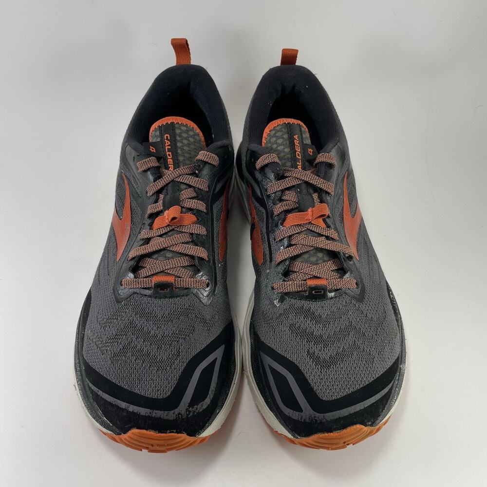 Brooks Caldera 4 Sneakers Mens Size 9.5 D Grey Orange Trail Running Shoes Gym - Picture 13 of 13